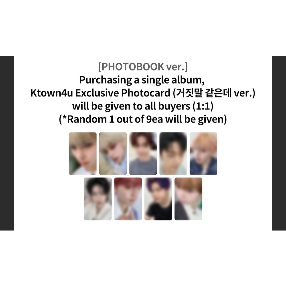 ZEROBASEONE The 4th Mini Album CINEMA PARADISE Ktown4u Lucky Draw Photocard
