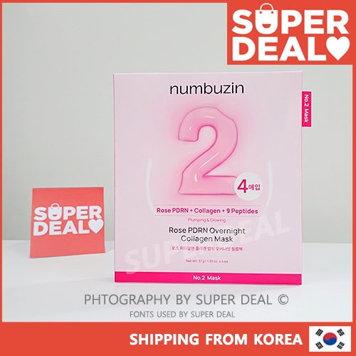Numbuzin No.2 Rose PDRN Overnight Collagen Mask