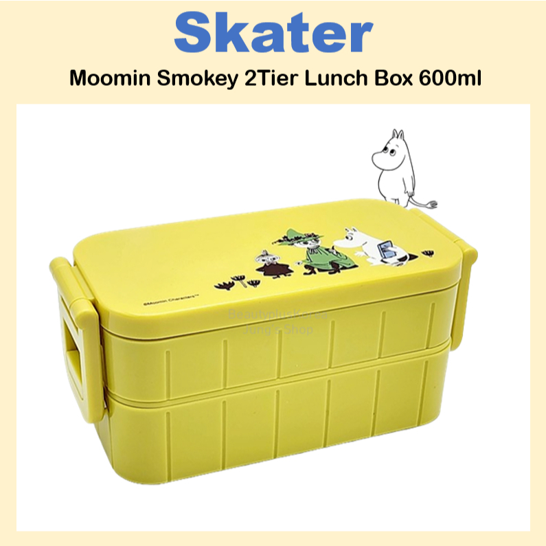 [SKATER] กล่องข้าว 2 ชั้น Moomin Smokey 600ml YZW3AG