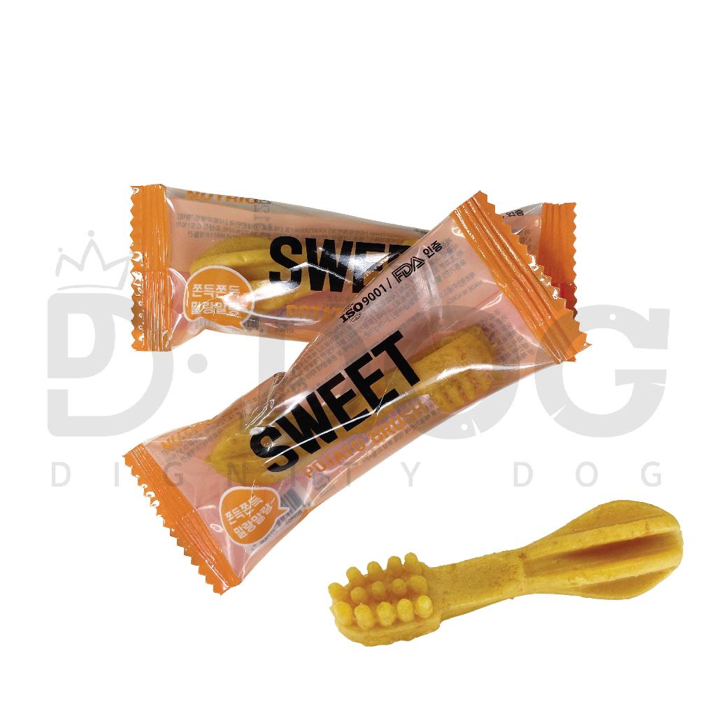 【 NUTRIO 】 SWEET POTATOES BRUSH 8g Dog Dent Chewing Treat