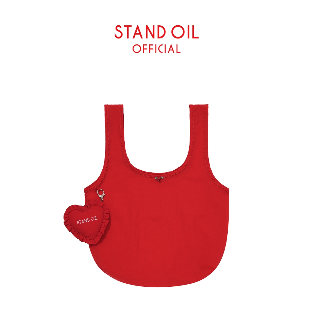 [STAND OIL] Heart Shopping Basket Keyring / 2 colors