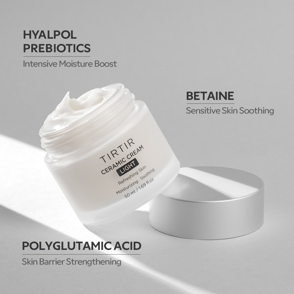 [TIRTIR] Ceramic Cream Light 50ml (48h Long-Lasting Hydration Effect / Deep Nourishing / Soothing & Moisturizing สําหรับผิวแพ้ง่าย) — صورة 4