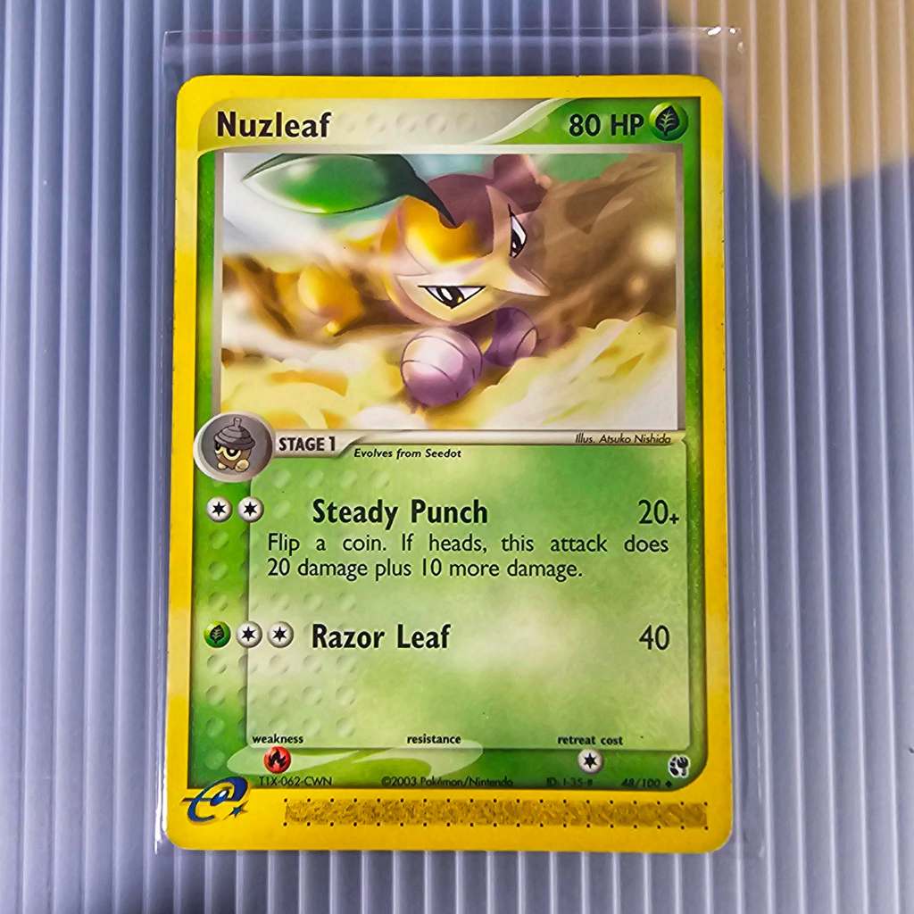 [การ์ดโปเกมอน] Nuzleaf - 48/100 - Uncommon (Ex Sandstorm) สภาพดูรูปภาพ