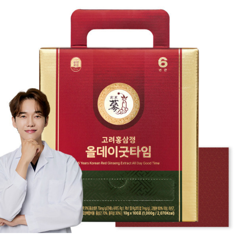 [K-Health] Poongnyeonbogam โสมแดงเกาหลี 6 ปี All-Day Good Time Stick, 10g x 10 ซอง (แพ็คจํานวนมาก)