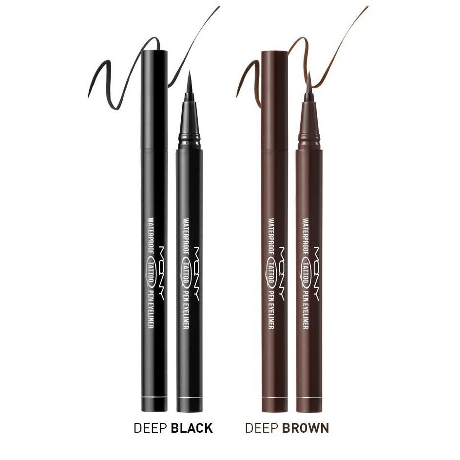 [MACQUEEN Newyork] อายไลเนอร์ปากกากันน้ํา MQNY (3 สี) | แต่งตาเม็ดสีสูงอายไลเนอร์ชนิดน้ําติดทนนานและเหมาะสําหรับผู้เริ่มต้น