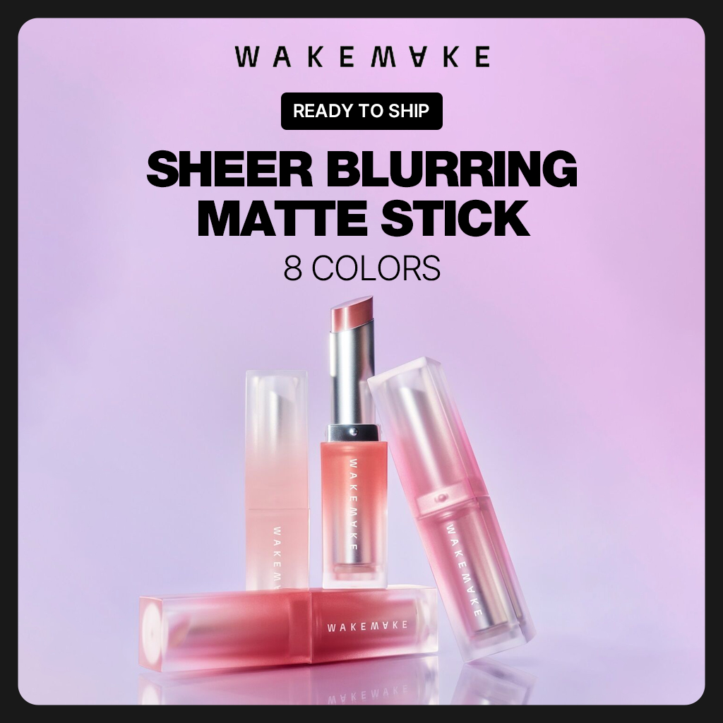 [WAKEMAKE] Sheer Blurring Matte Stick 8 สี