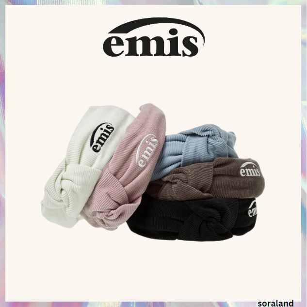 [Eims] Emis CORDUROY CROSS HAIRBAND 5 สี (ใหม่2024)