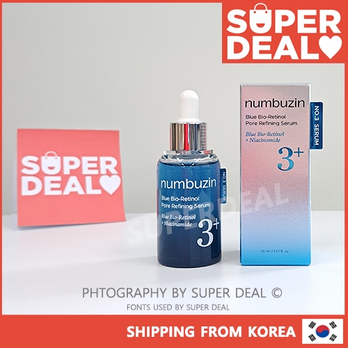 Numbuzin No.3 Blue Bio-Retinol Pore Rinning Serum 30ml