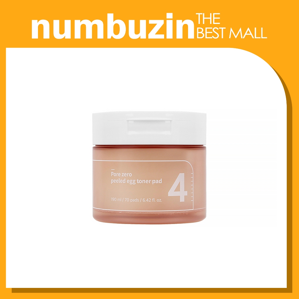 [NUMBUZIN] NUMBUZIN No.4 Pore Zero Peeled Egg Toner Pad 70ped