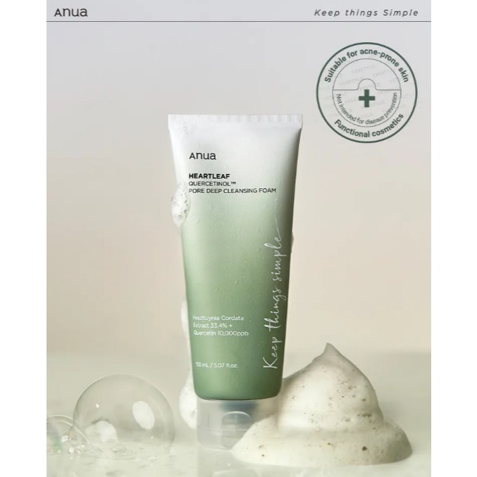 [ANUA] Heartleaf QUERCETINOL PORE DEEP CLEANSING FOAM 150ml