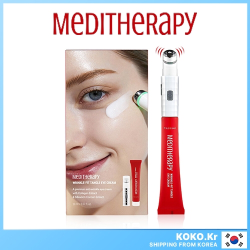 Meditherapy Wrinkle-fit Tangle Eye Cream จุกชาร์จได้ + ครีมบํารุงรอบดวงตาคอลลาเจนโปรตีนพร้อม FREEBIES