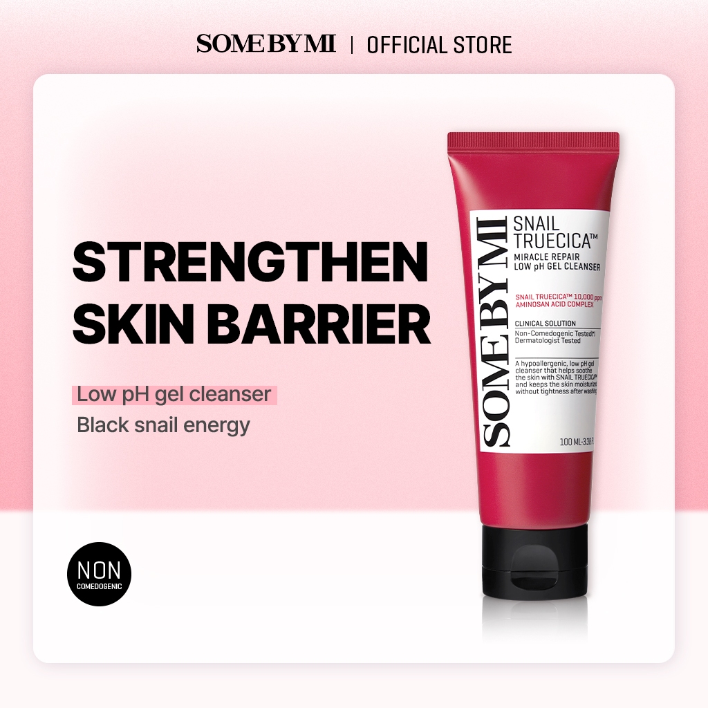 SOME BY MI Snail Truecica Miracle Repair Low Ph Gel Cleanser [100ml], เจลล้างหน้าสูตรอ่อนโยน pH สมดุล
