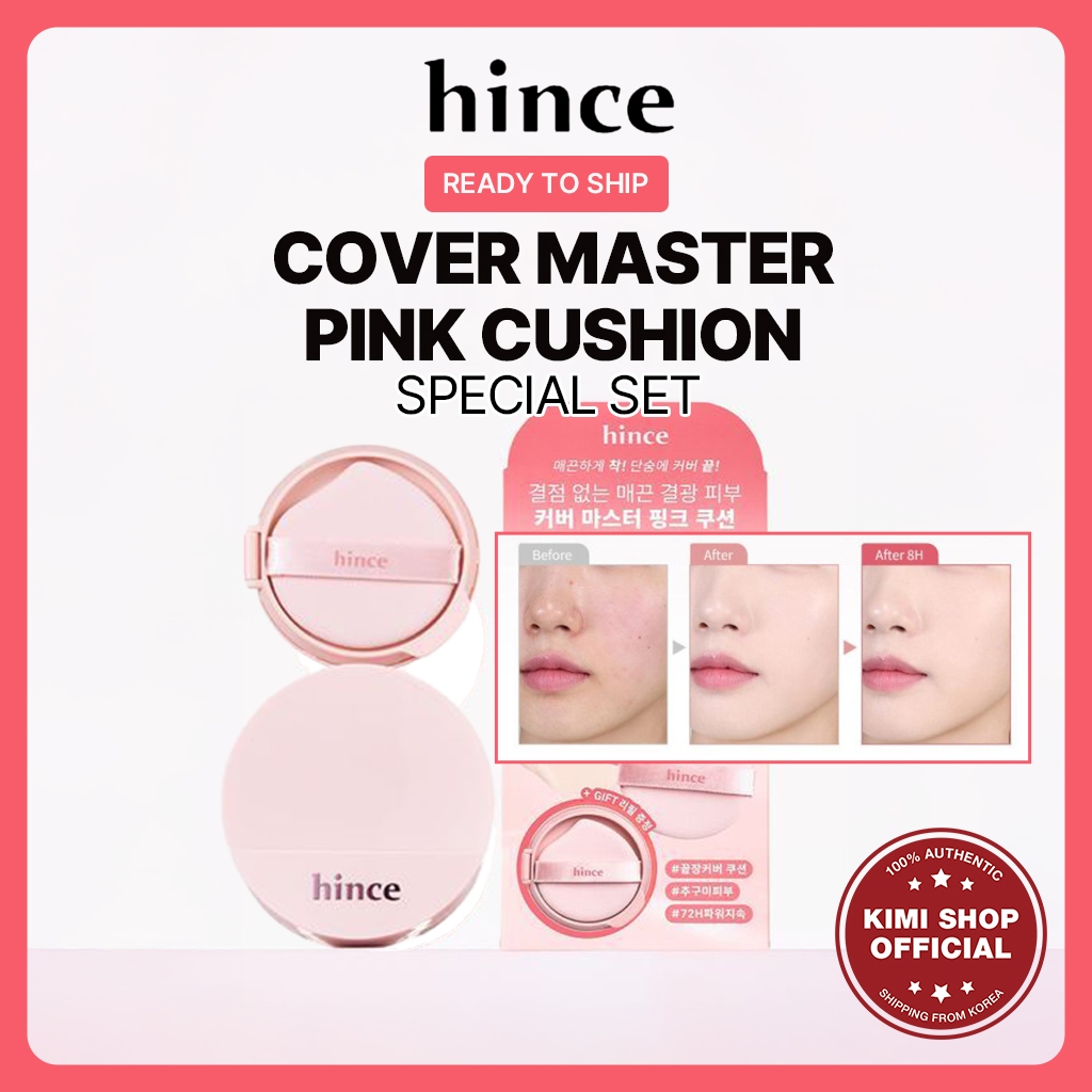 [hince] Cover Master Pink Cushion 5Colors [ผลิตภัณฑ์หลัก + รีฟิล] Face Cushion Pact BB Cream