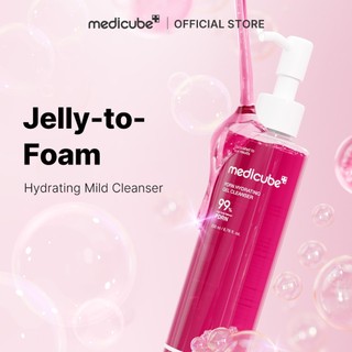 [medicube official] PDRN Jelly to Foam Cleanser 200ml | Low pH Hydrating Daily Face Wash for All Skin Types