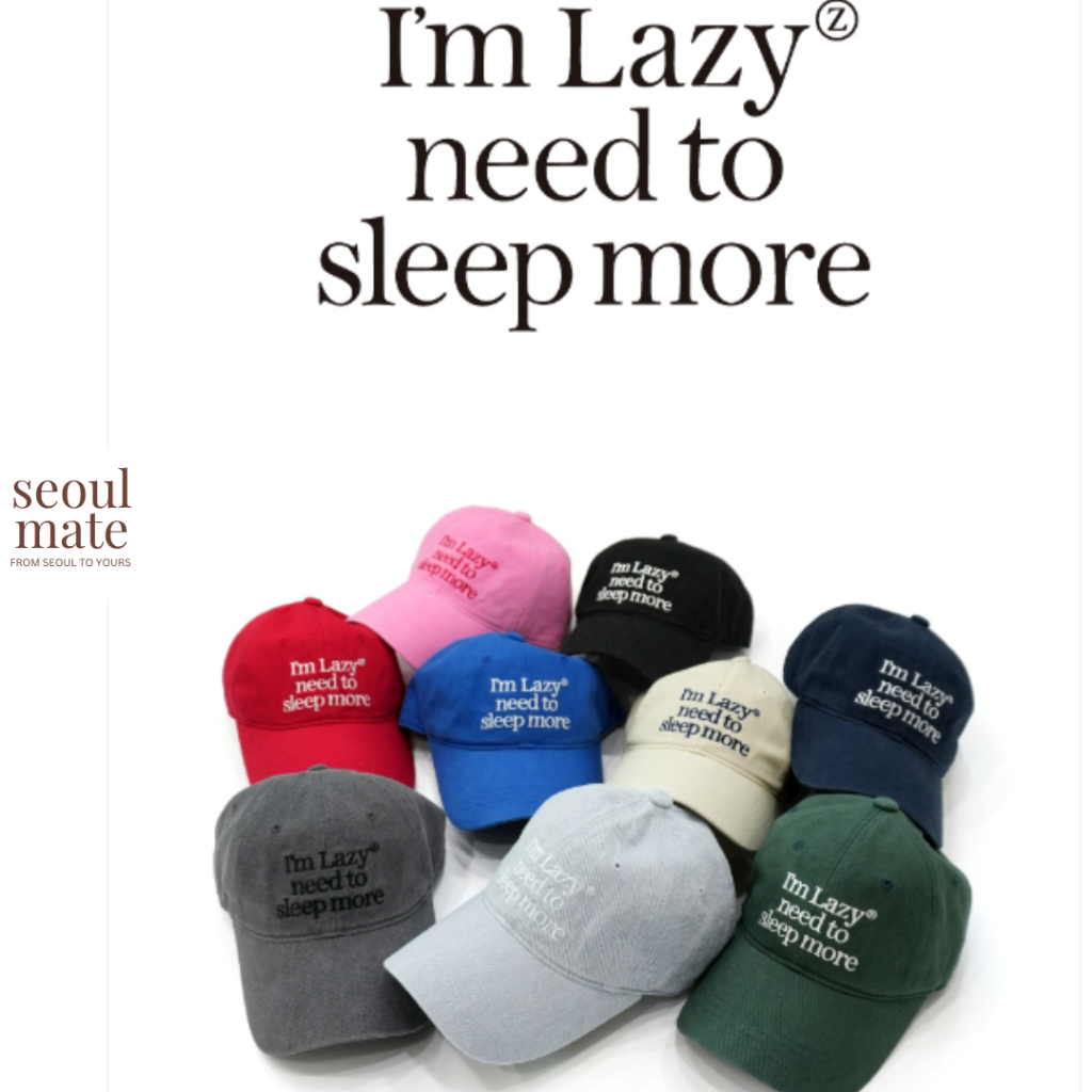 [จากประเทศเกาหลีใต้] Lazy Z Im Lazy Need To Sleep More Ball Cap