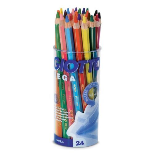 Giotto Mega Hex กระเป๋าดินสอสี 24 ชิ้น