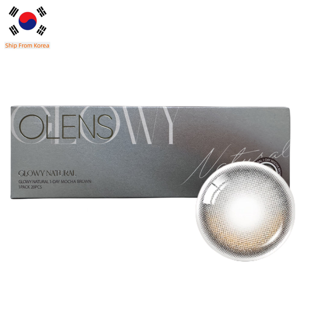 Olens GLOWY NATURAL MOCA BROWN คอนแทคเลนส์ 20P เลนส์เกาหลี เลนส์
