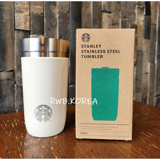 🎀【SALE!!! พร้อมส่ง】2024 แก้วสตาร์บัคส์เกาหลี Starbucks Korea Cream iceland tumbler 473ml/ 16oz
