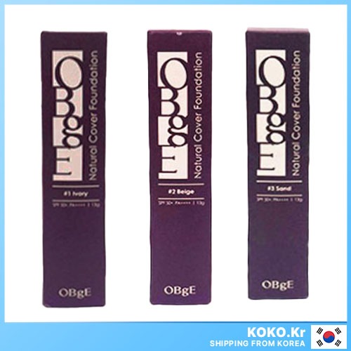 Obge Natural Cover Stick รองพื้น 13 กรัม SPF50+ PA++++ (ไม่มีกล่อง) พร้อมของแถม