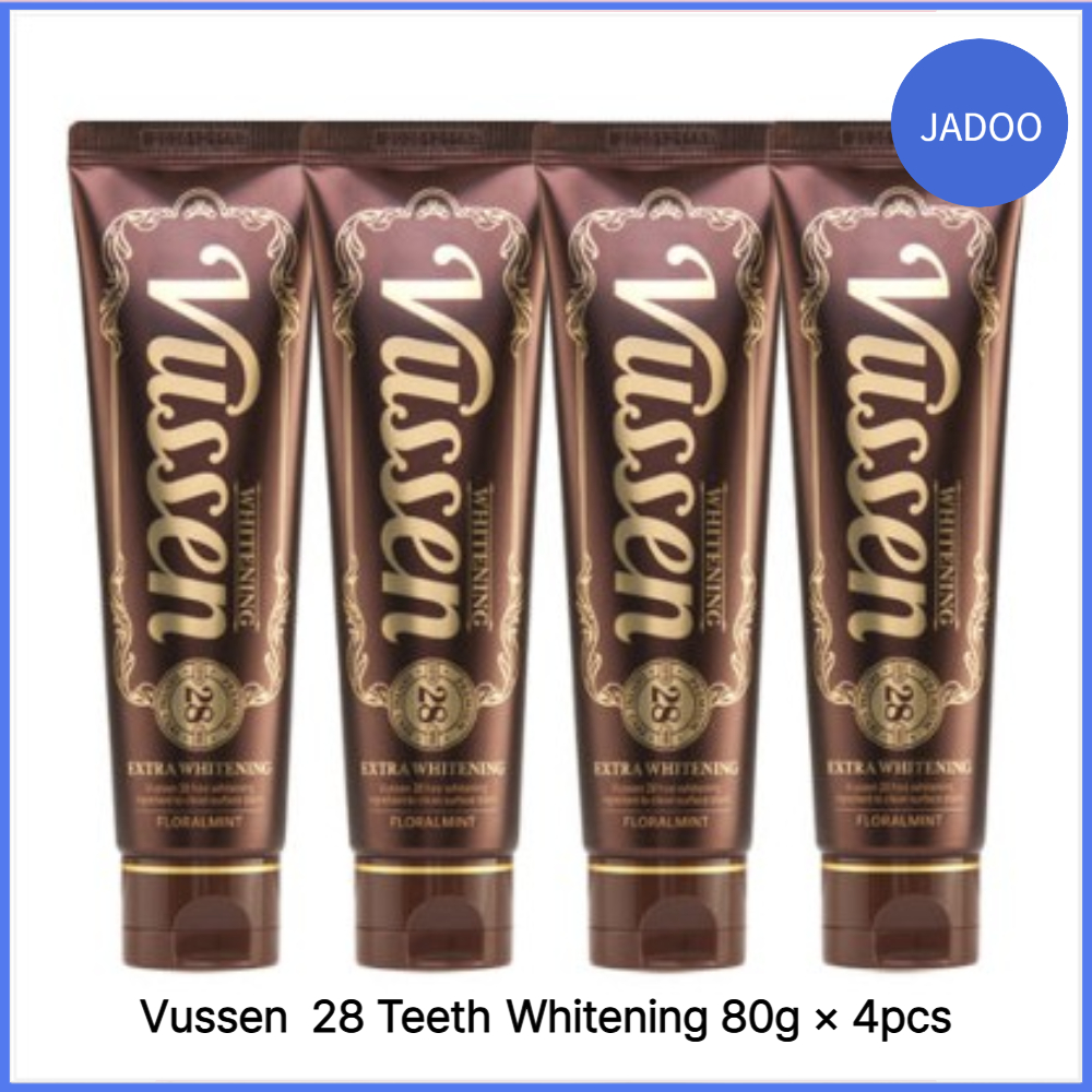[Vussen] 28 ฟอกสีฟัน 80g  4 ชิ้น