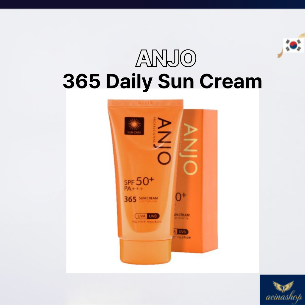 ANJO 365 Sun Cream SPF50+ PA+++ 70g -ครีมกันแดดเกาหลีทุกวัน, ป้องกันรังสียูวี, Brightening & Moistur