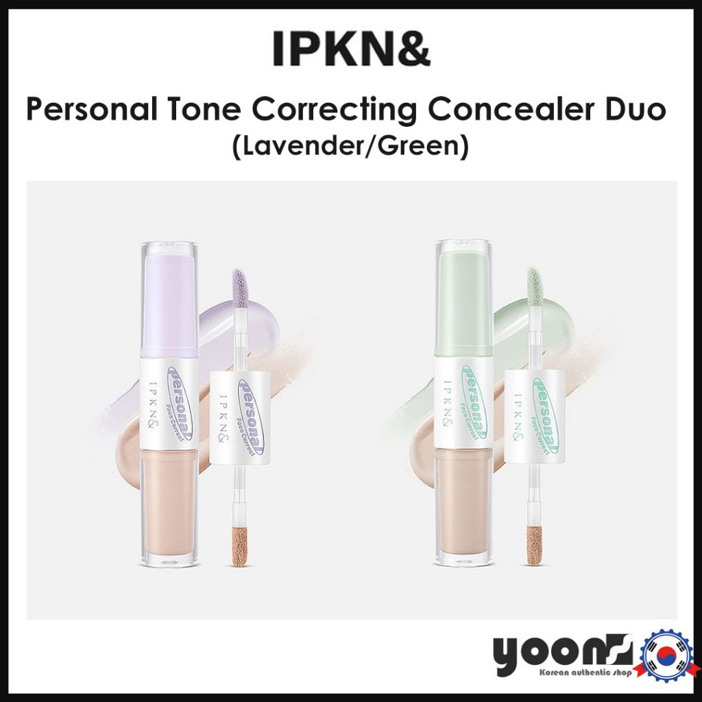 [IPKN] Personal Tone Correcting Concealer Duo (ลาเวนเดอร์/เขียว)_จากเกาหลี