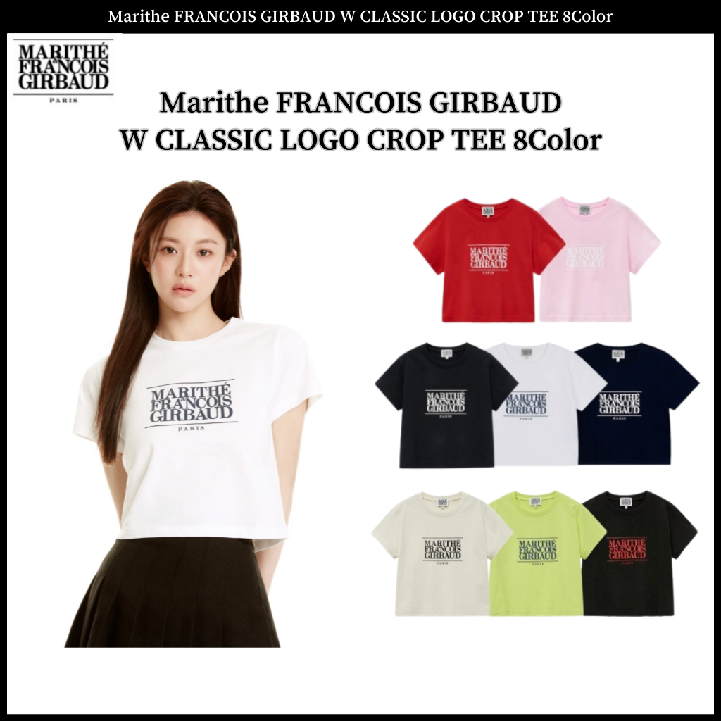 Marithe FRANCOIS GIRBAUD W CLASSIC LOGO CROP TEE 8 สี