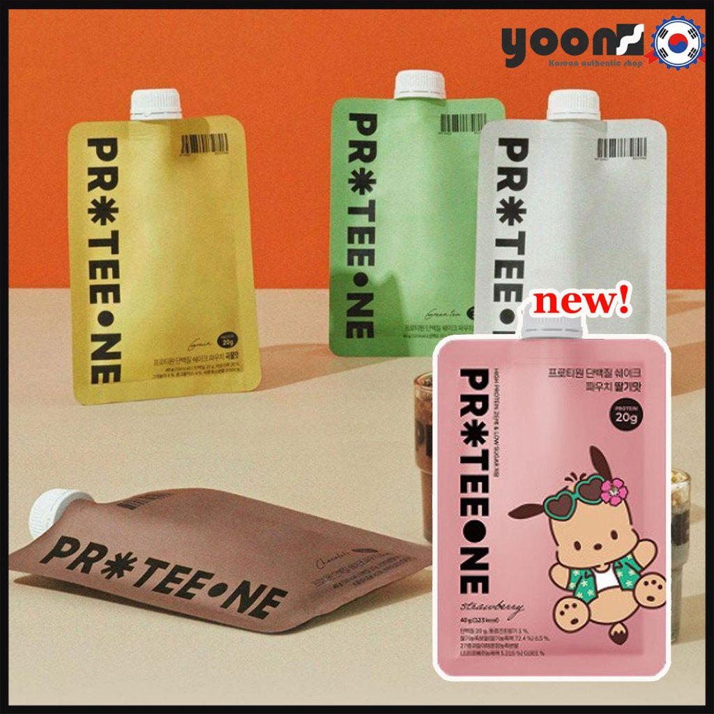 [PROTEEEONE] Protein Shake 40g 5 ประเภท(ช็อกโกแลต, เกรน, ชาเขียว, งาดํา, สตรอเบอร์รี่)_จากเกาหลี