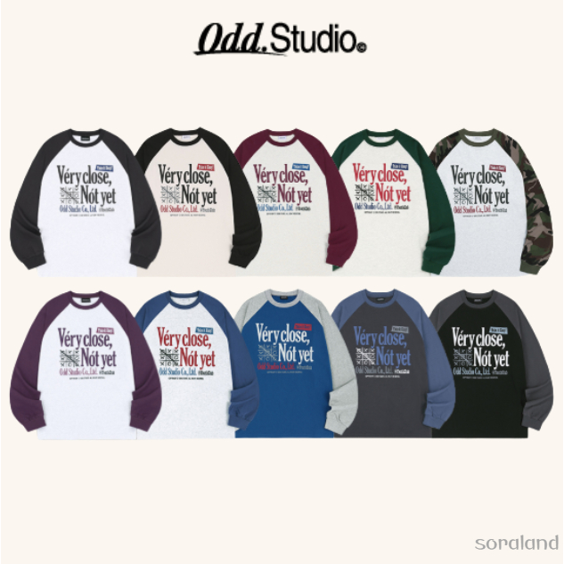 ODDSTUDIO Berry Close Raglan Overfit แขนยาว