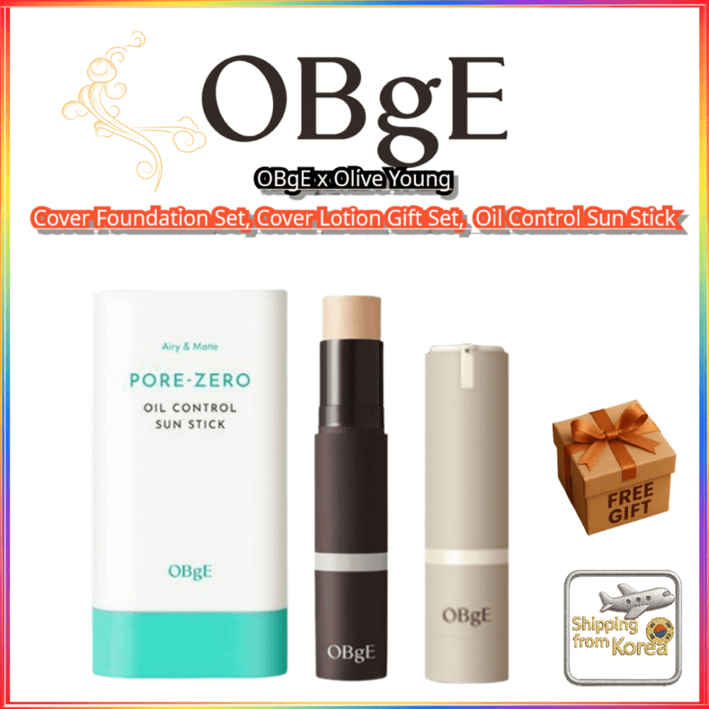 🇰🇷 OBGE Olive Young Dex Pick – Natural Cover Foundation, Lotion & Pore Zero Sun Stick