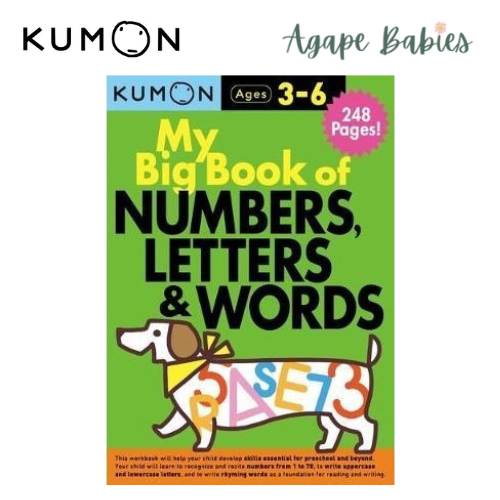 Kumon My Big Book Of Numbers, ตัวอักษรและคํา