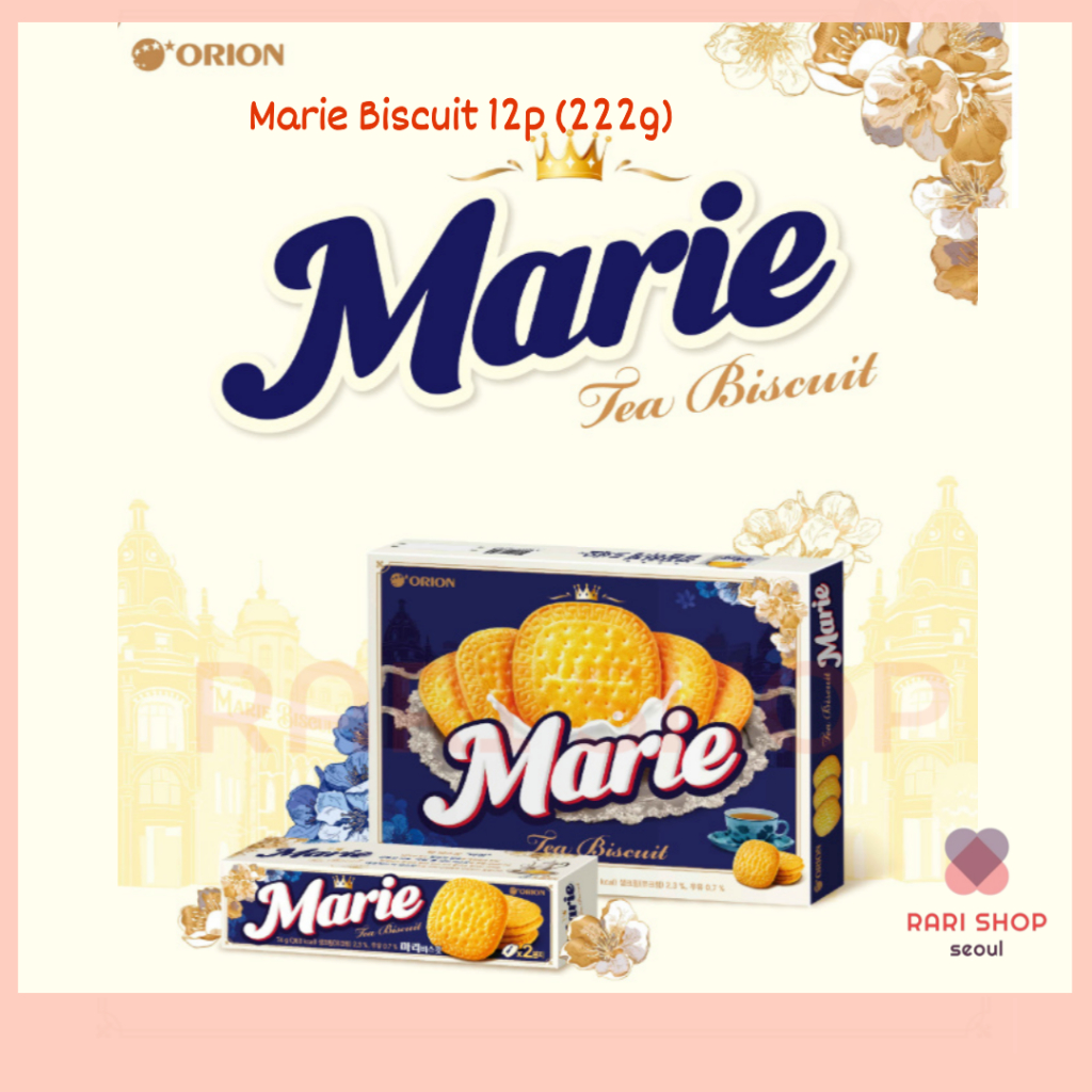 [ORION] Marie Biscuit 12p (222g) Tea Biscuits ขนมเกาหลี
