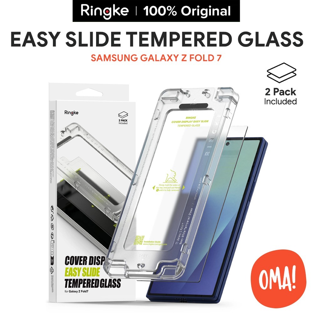 Samsung Galaxy Z Fold 7 Cover Display Easy Slide Tempered Glass (2-Pack) รวม 2 ชิ้น