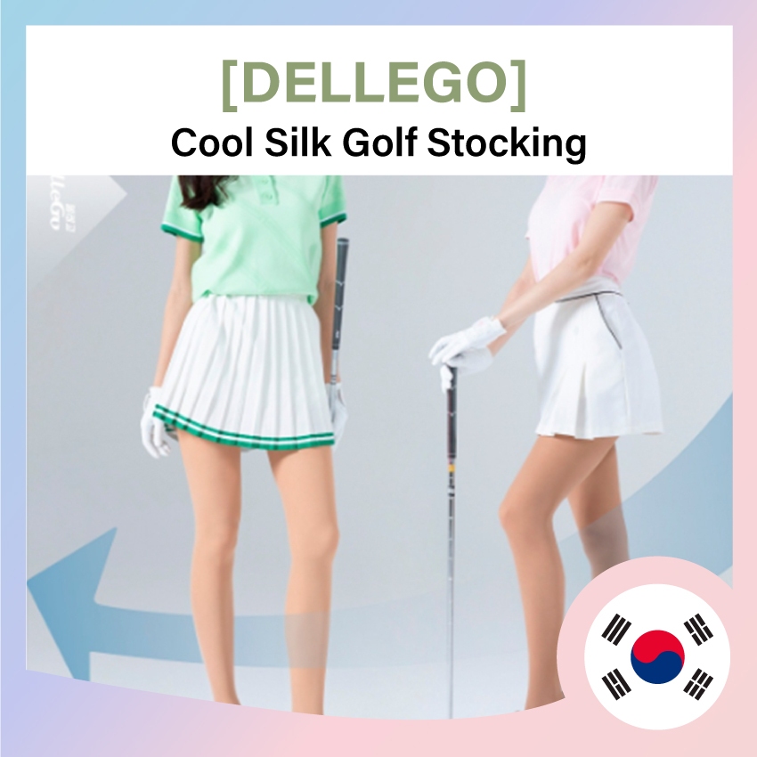 [ Dellego ] ถุงน่องกอล์ฟ Cool Silk 30D UV Hook ถุงน่องเย็น Body UV Protection