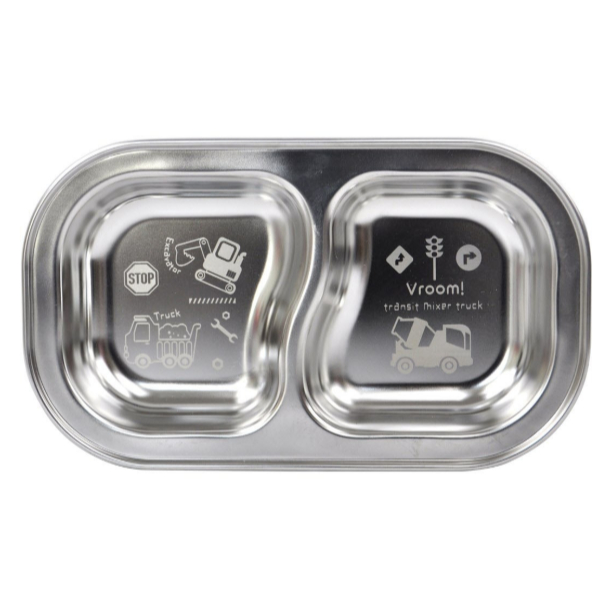 [ผลิตในเกาหลี] Vroom Vroom แผ่นสแตนเลส 2 แผ่นสําหรับเด็กทารกเด็ก