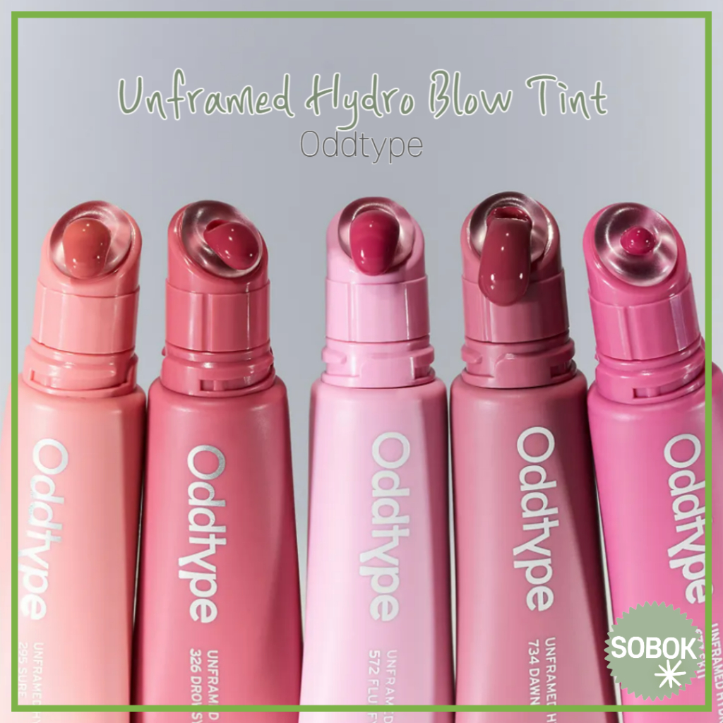 [Oddtype] Unframed Hydro Blow Tint 6color 9g lip gloss Glow tint