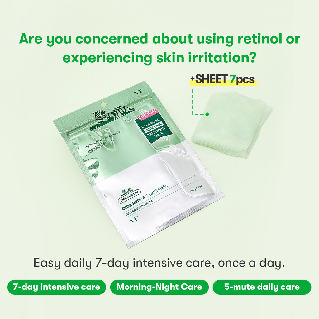 [VT] CICA RETI-A Seven days mask Anti-aging, Brightening, Wrinkle Care < Official Flagship > - รูปที่ 2