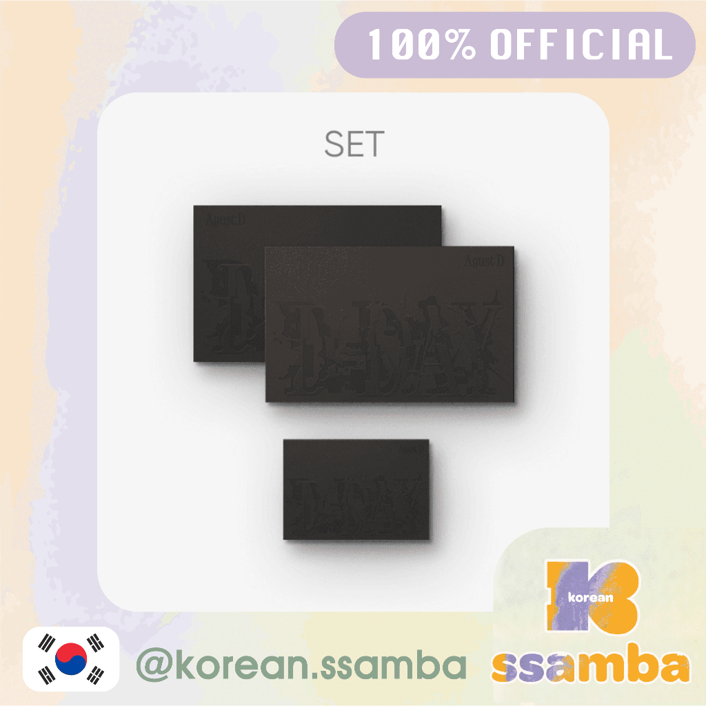 Agust D (BTS) D-DAY (ชุด) + (Weverse Albums ver.) ชุดเซต