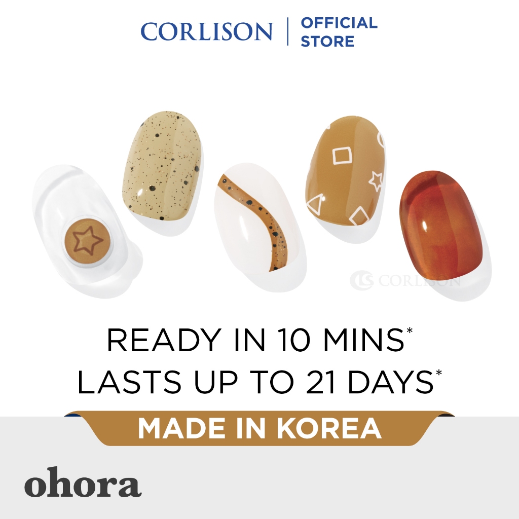 Ohora N Dalgona Nails Semi-curveed Gel Nail Strips NP-176