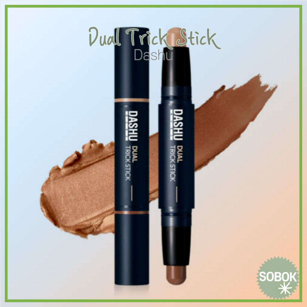 [Dashu] Dual Trick Stick 2 สีแรเงา + คอนซีลเลอร์ 2in1