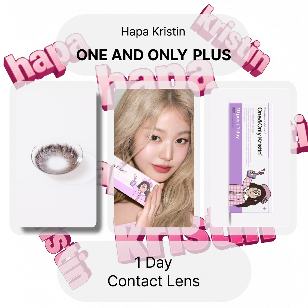 [ฮาปา คริสติน] คอนแทคเลนส์ 1 วัน <One and Only Plus> (สีเทา)(13.5mm)(10P) Hapa Kristin
