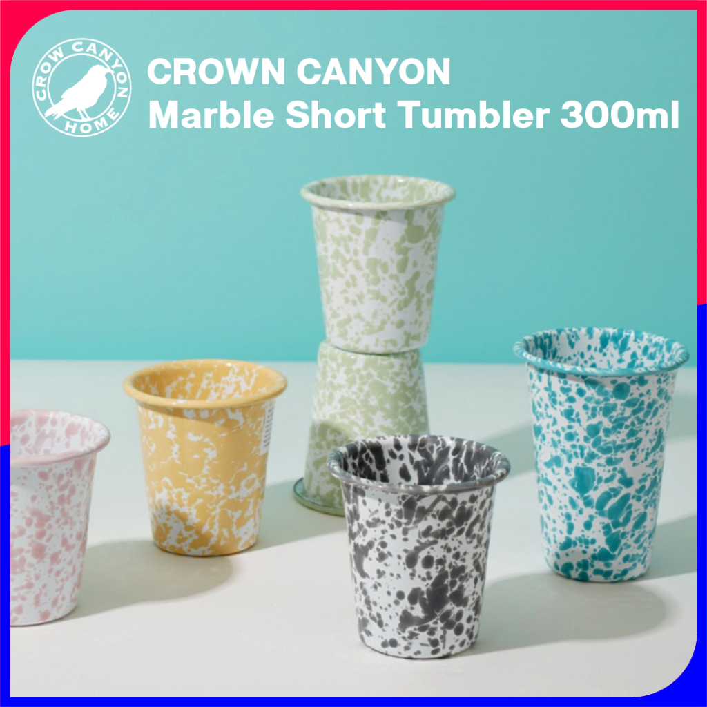 [CrowCanyon] Marble Short Tumbler 300ml [D03]