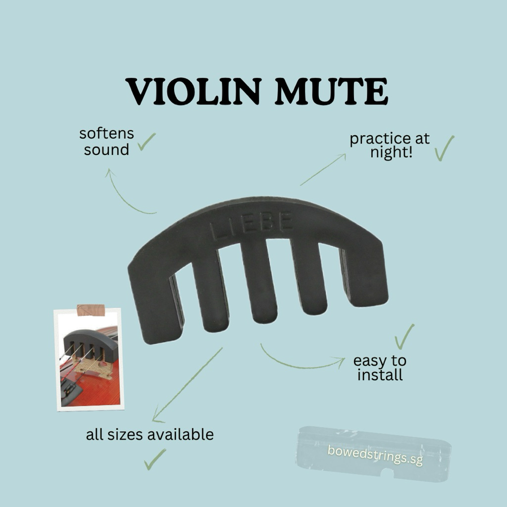 ยางไวโอลิน Mute Silencer สําหรับฝึกซ้อมไวโอลิน
