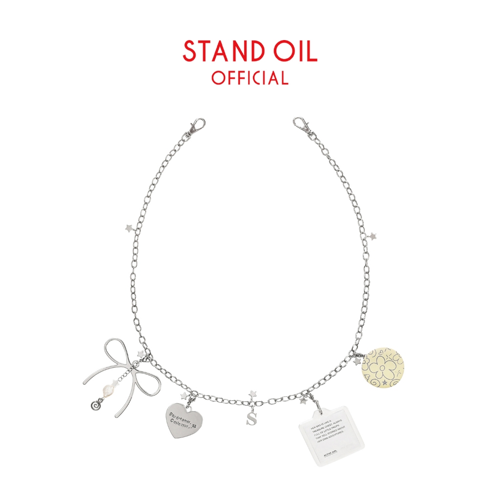 [STAND OIL] Multi-Charm Chain Keyring / 1 color
