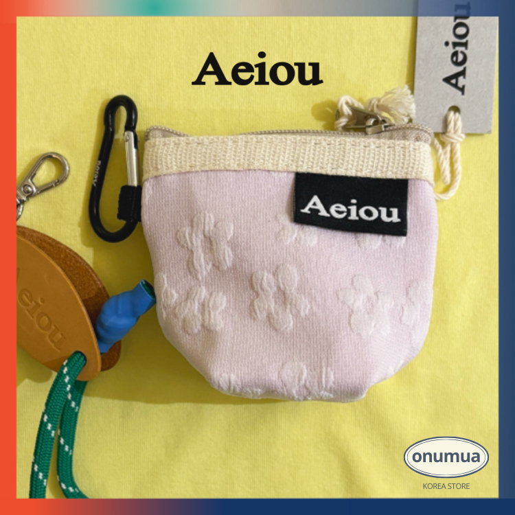 [Aeiou] กระเป๋าพวงกุญแจ XS สไตล์ Jelly Flower ผลิตในเกาหลี