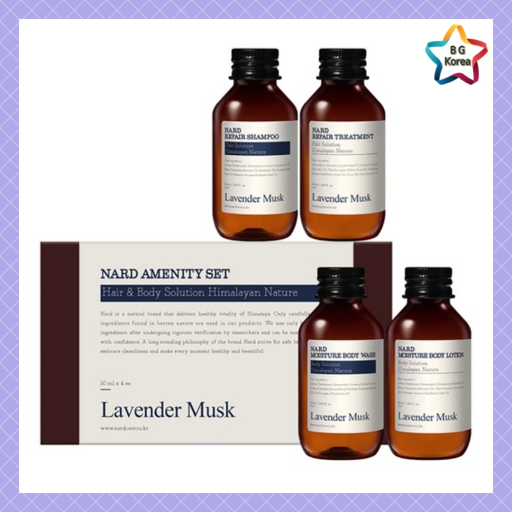NADE Bouquet Garni Amenity Set – แชมพู ครีมนวดผม ครีมอาบน้ํา โลชั่นบํารุงผิวกาย (4 ชิ้น)