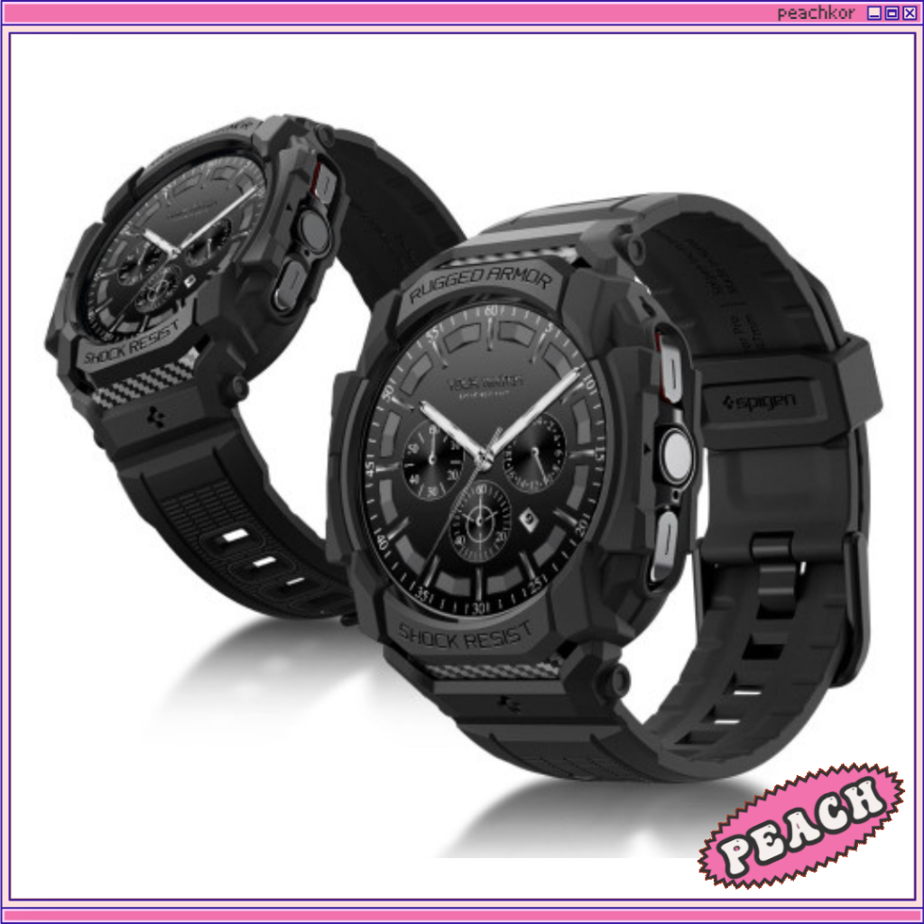 Spigen Galaxy Watch 7 / Ultra Strap Case Rugged Armor Pro สแตรป ( 47mm / 44mm / 40mm ) Watch7 Band Cover กาแล็คซี่วอช สแตรป