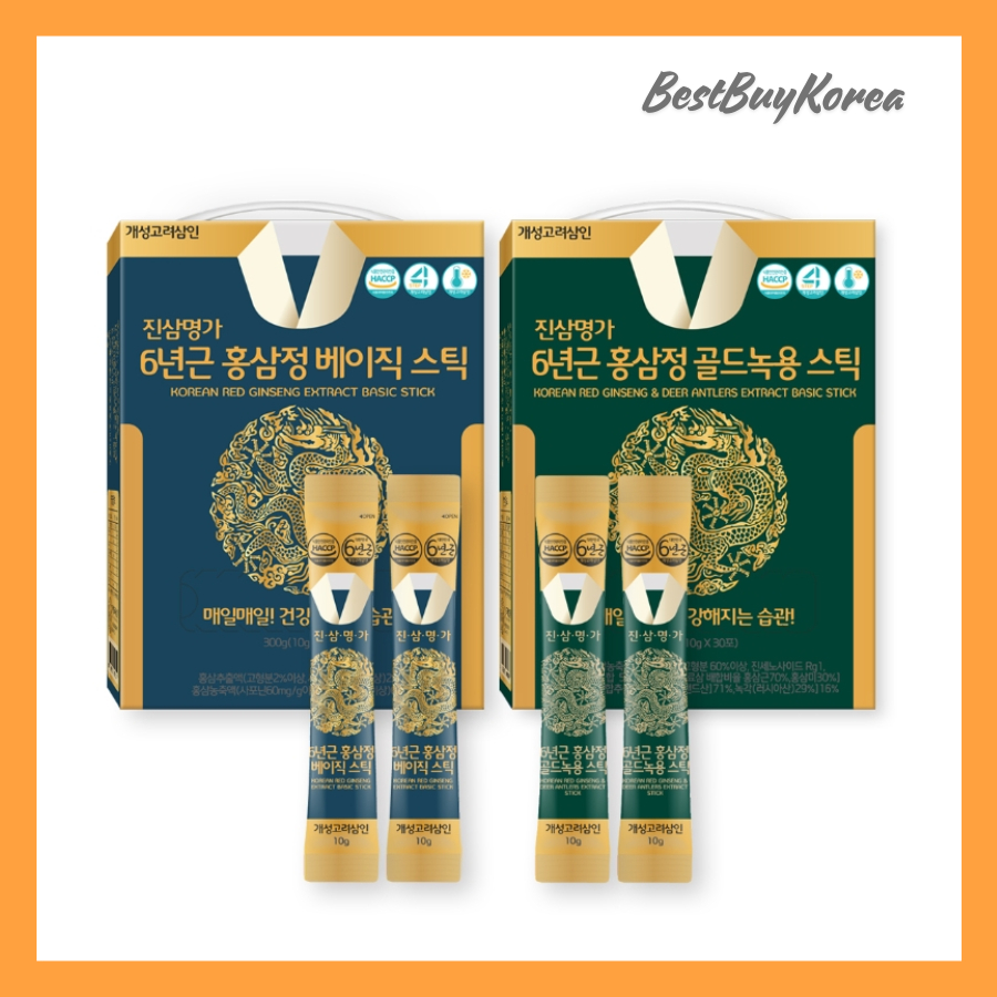 Geseong Koreasamin Red Ginseng and Deer Antler Extract 10gx30 แท่ง