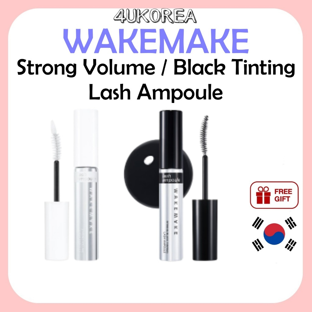 WAKEMAKE Strong Volume / Black Tinting Lash Ampoule / K-BEAUTY