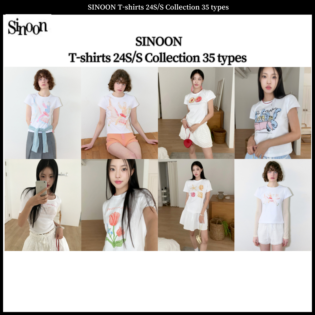 เสื้อยืด SINOON 24S/S Collection 35 แบบ